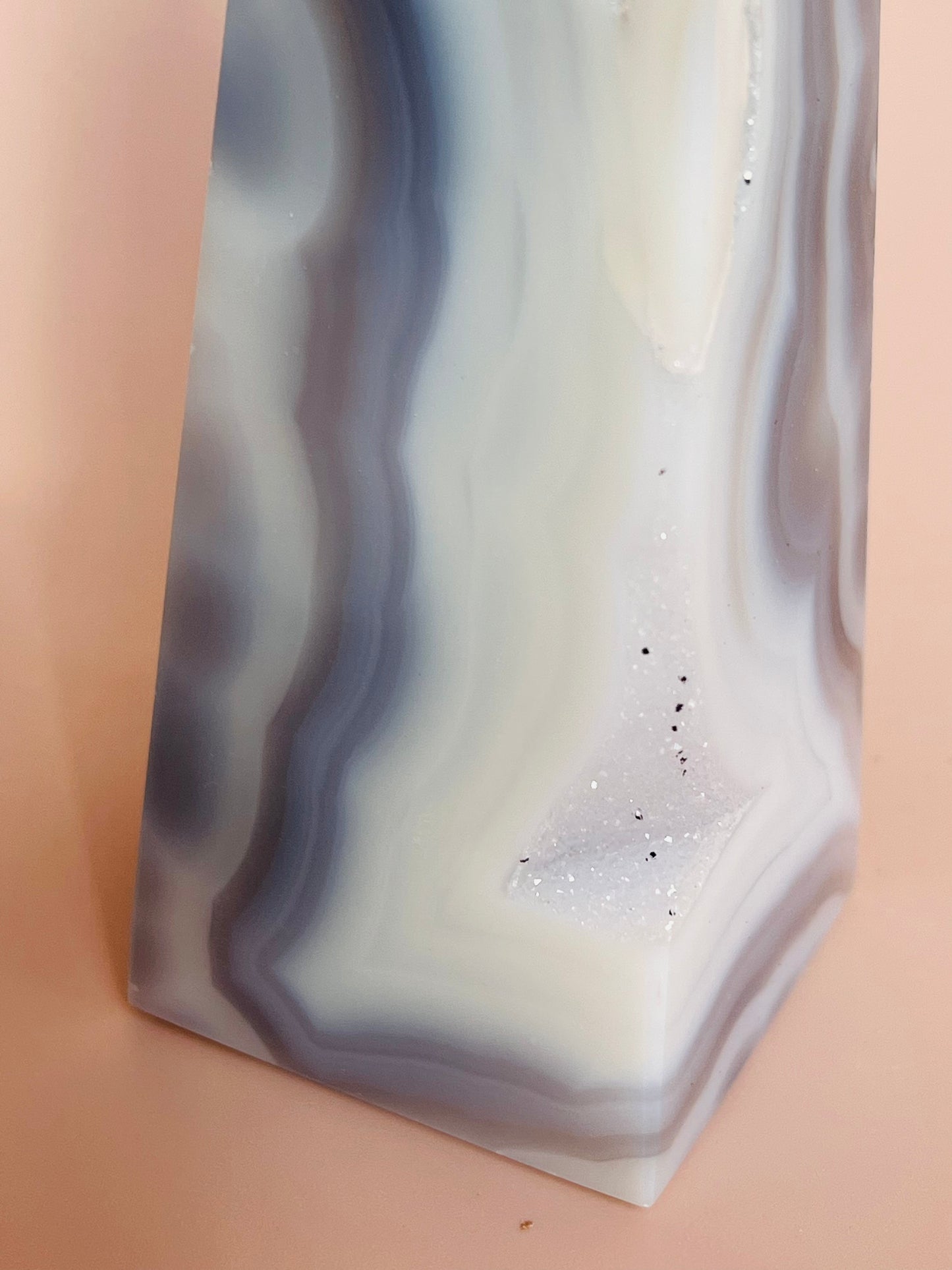 Druzy Agate Obelisk - 469g