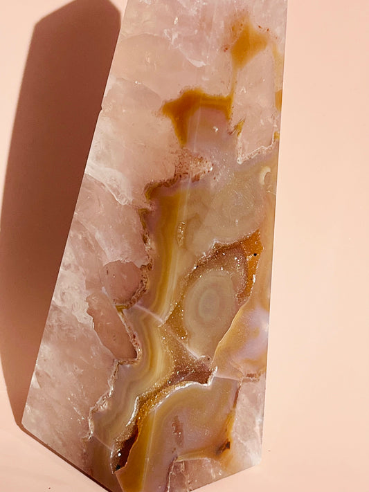 Druzy Agate Obelisk - 675g