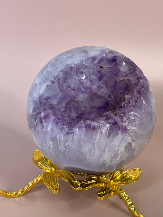 Amethyst Druzy Sphere