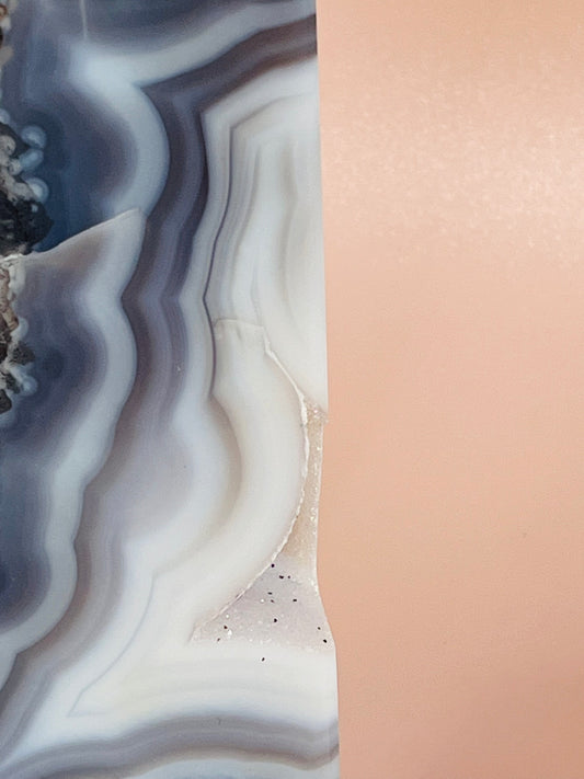 Druzy Agate Obelisk - 1151g