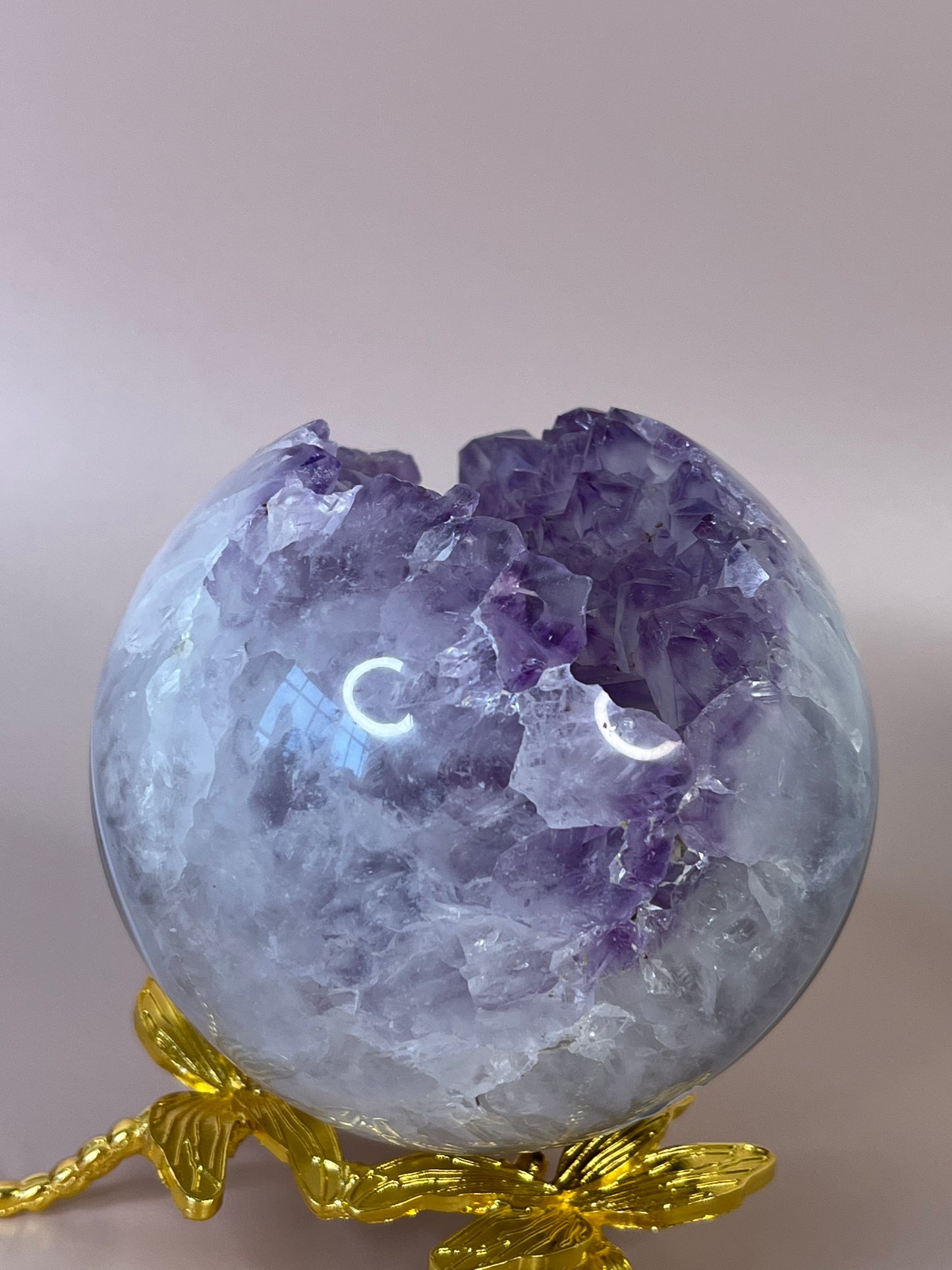 Amethyst Druzy Sphere