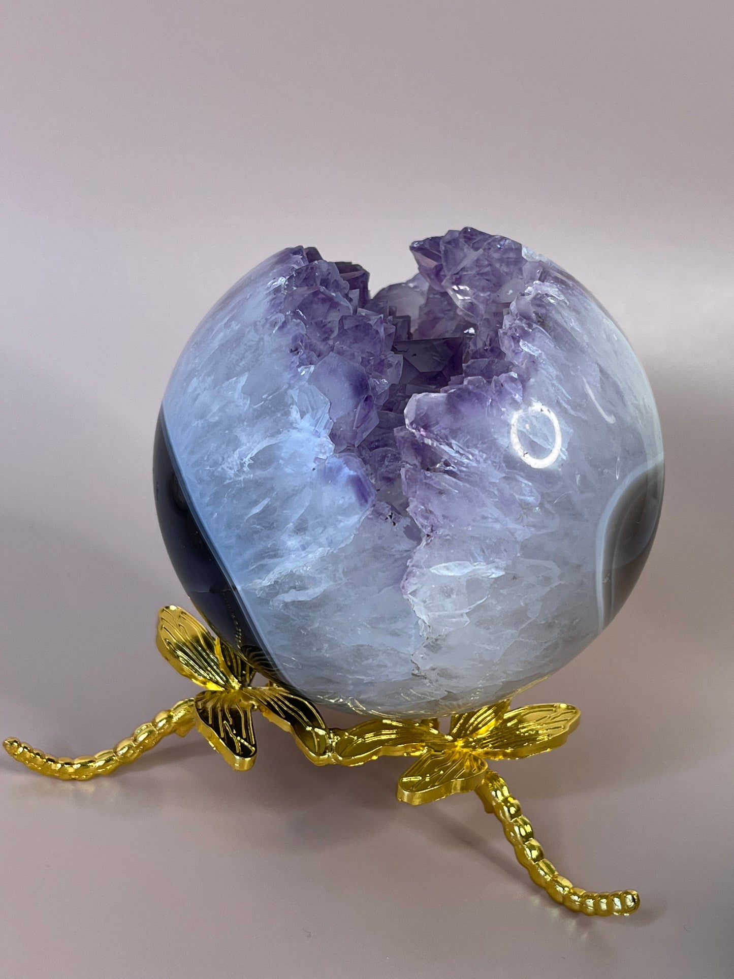 Amethyst Druzy Sphere