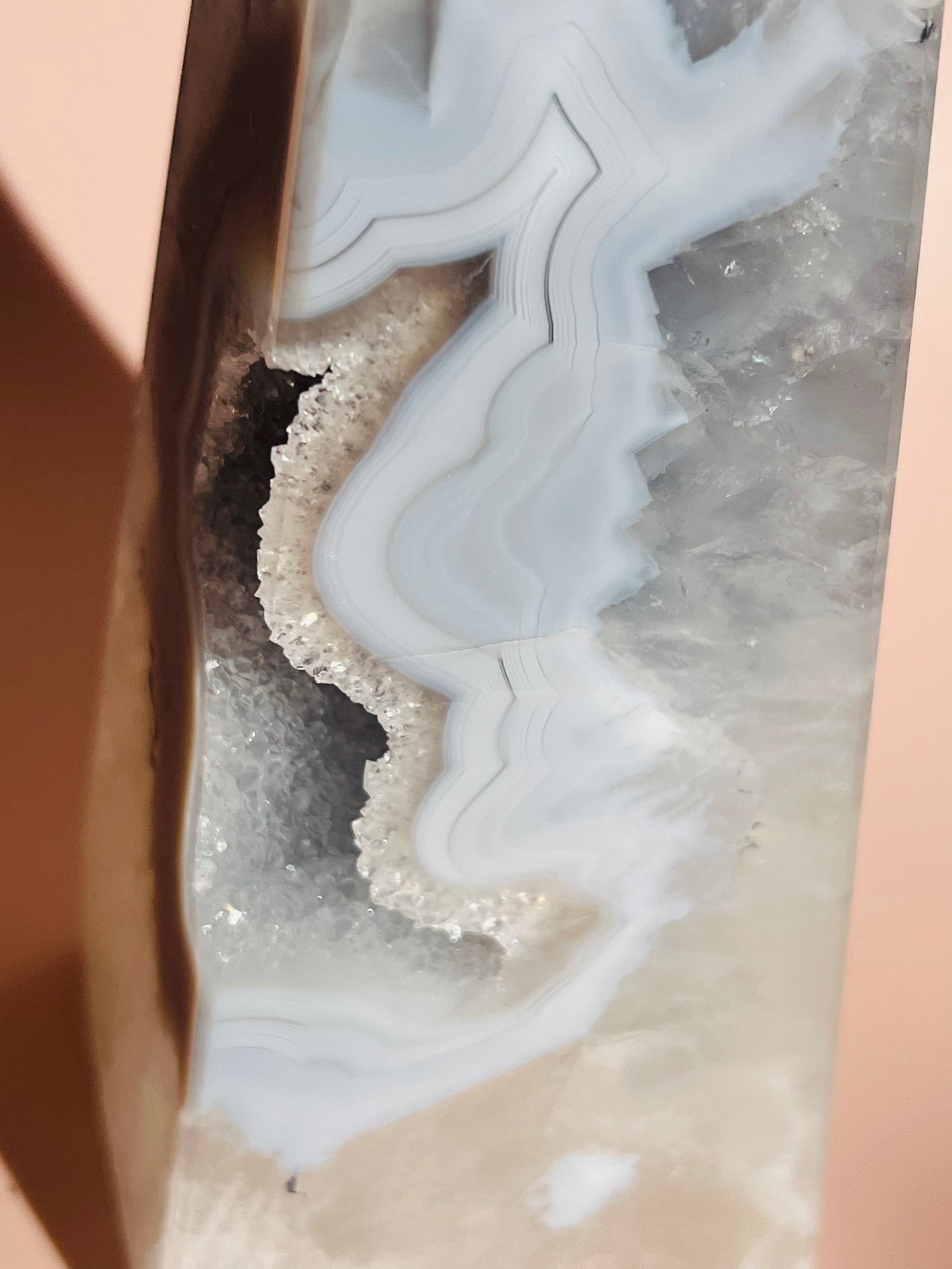 Druzy Agate Obelisk - 641g