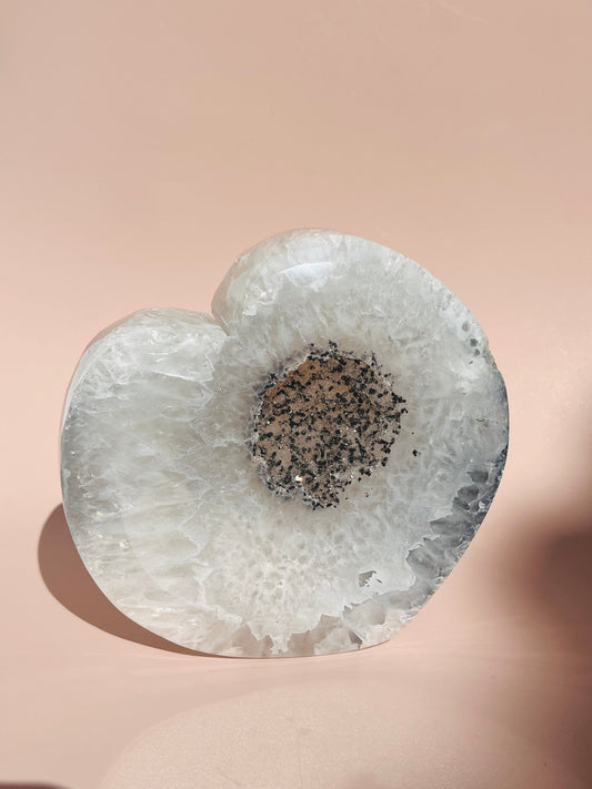Druzy Agate Heart - 804g