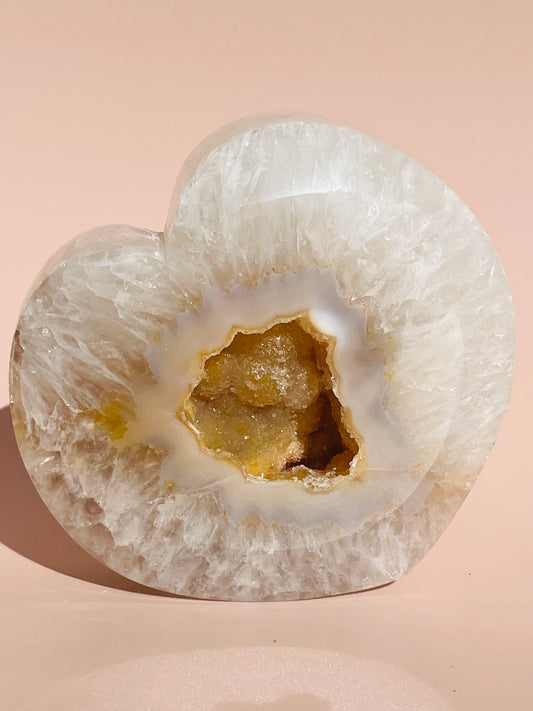 Druzy Agate Heart - 496g