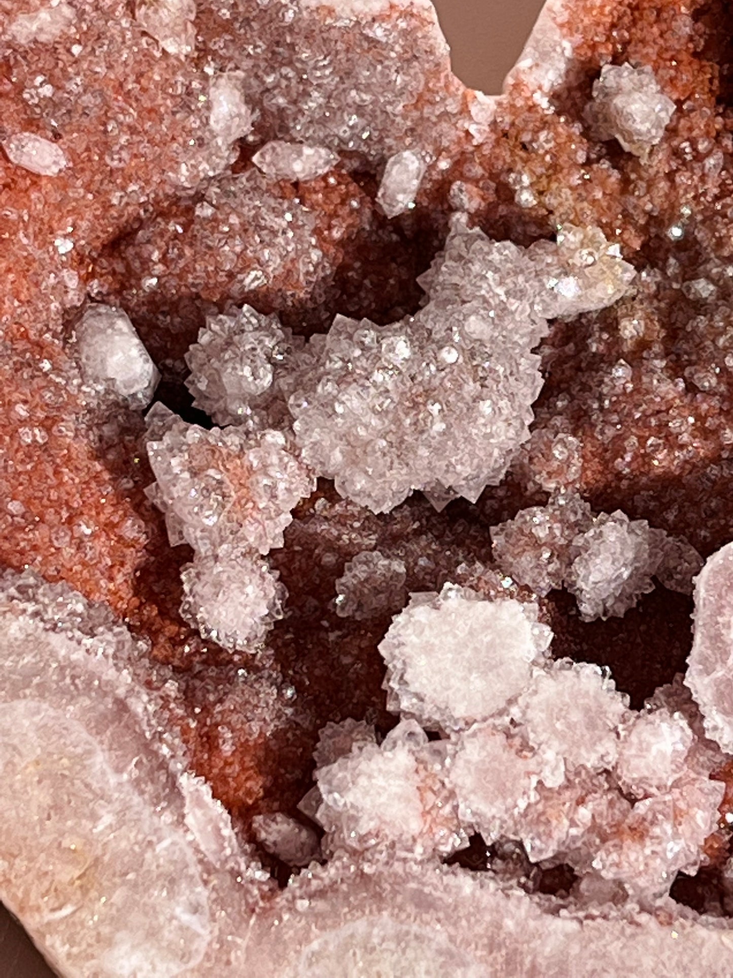 Pink Amethyst Druzy Heart - 210g