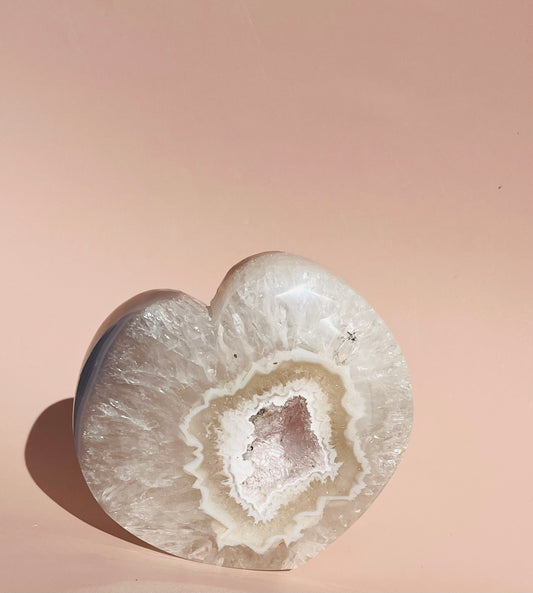Druzy Agate Heart - 506g