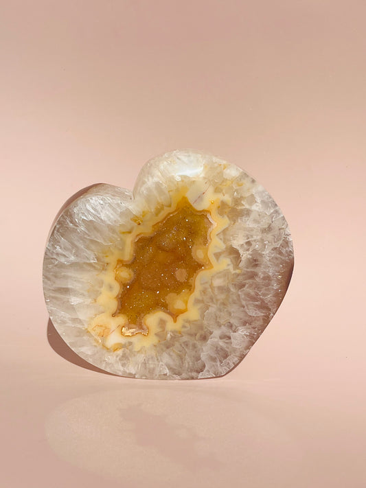 Druzy Agate Heart - 728g