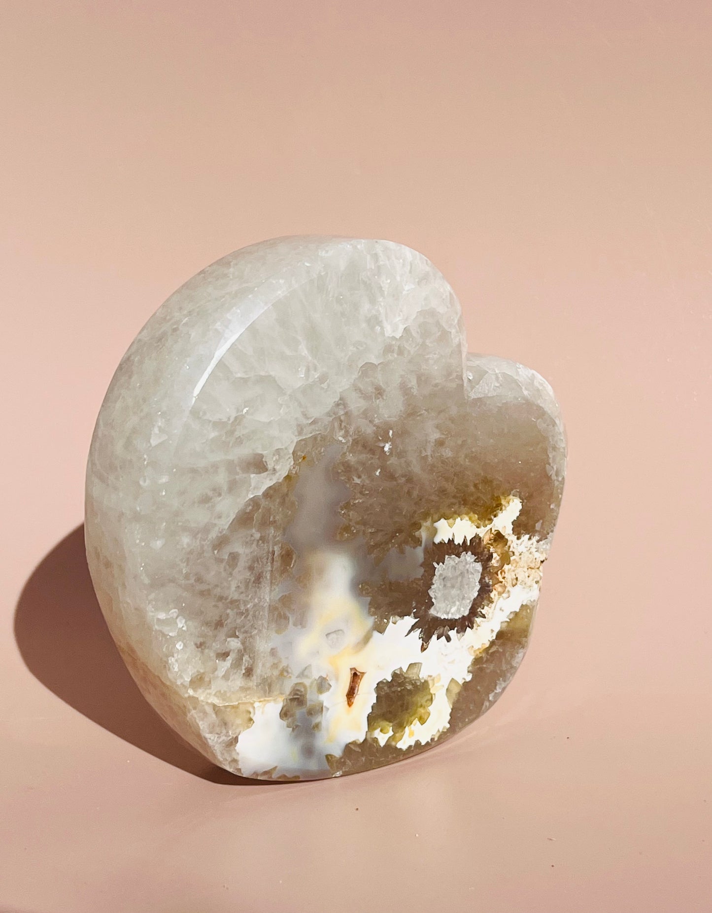 Druzy Agate Heart - 496g