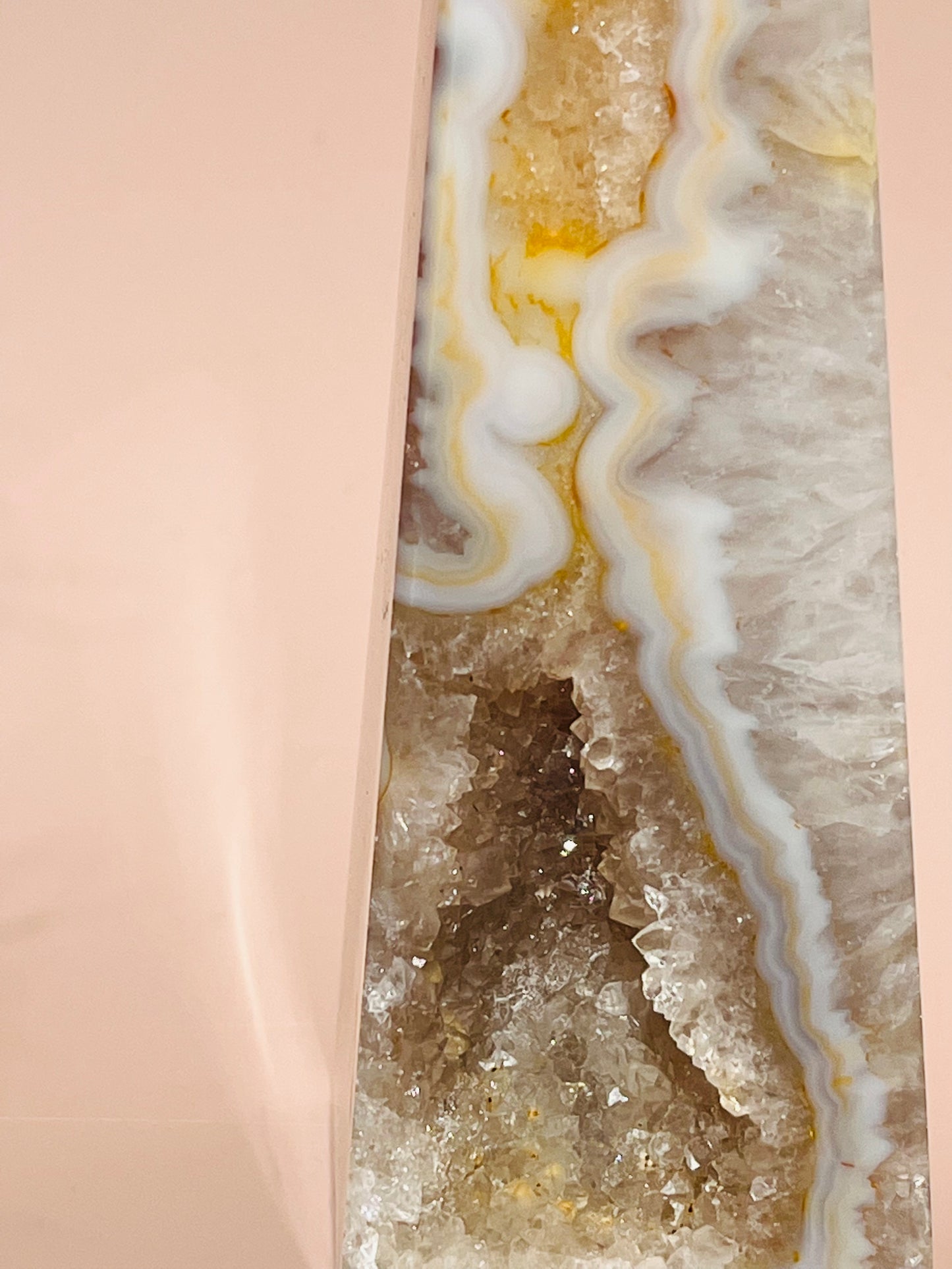 Druzy Agate Obelisk - 598g