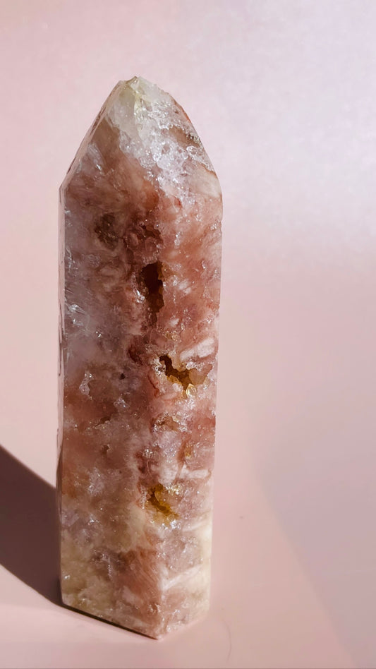 Pink Amethyst with Ametrine inclusions Tower - 364g