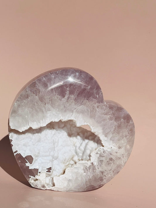 Druzy Agate Heart - 598g