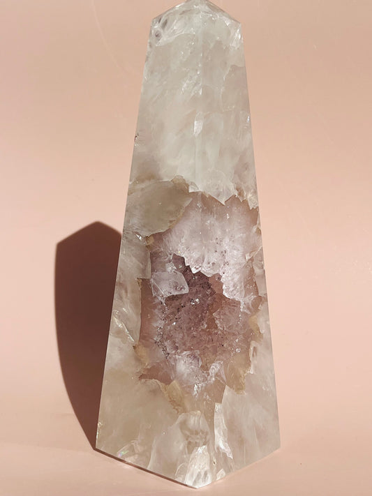 Druzy Agate Obelisk - 708g