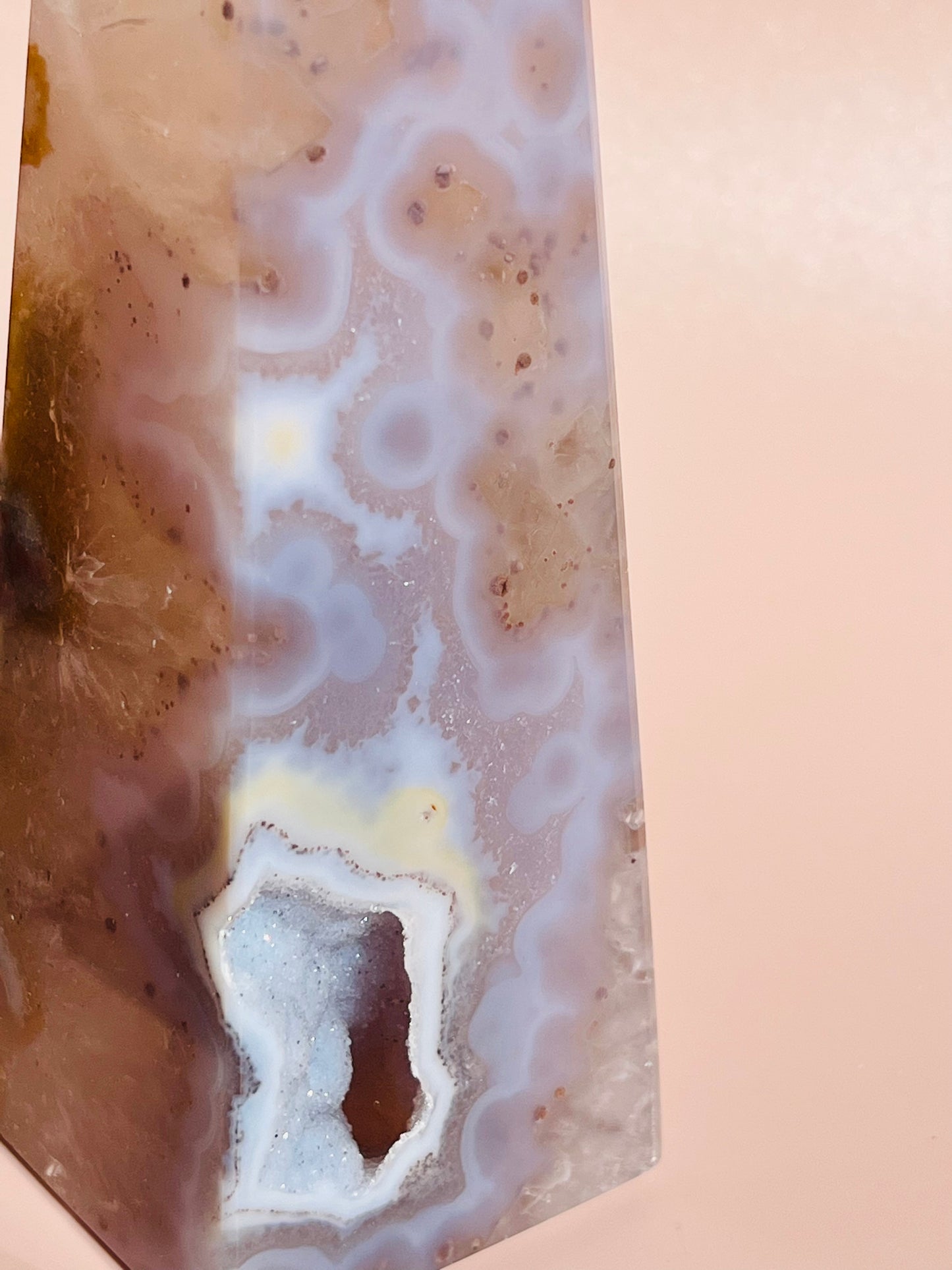 Druzy Agate Obelisk - 437g