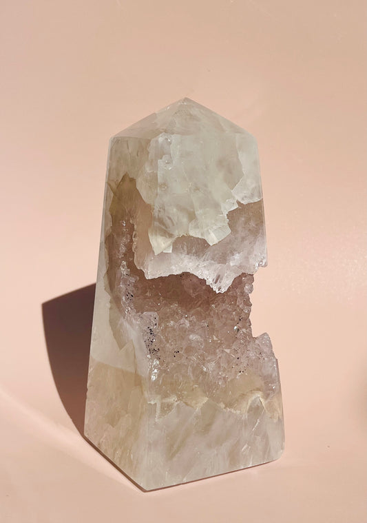 Druzy Agate Obelisk - 765g