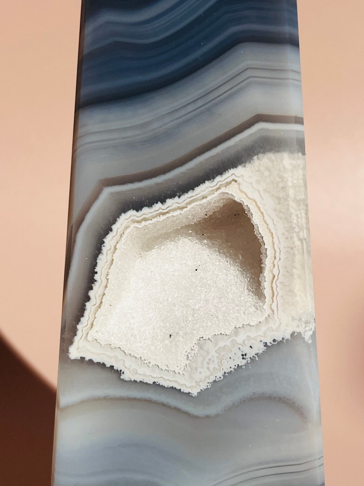 Druzy Agate Obelisk - 590g