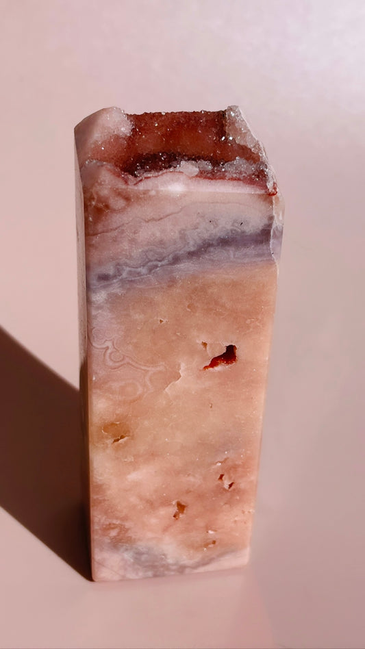 Pink Amethyst Druzy Tower - 265g
