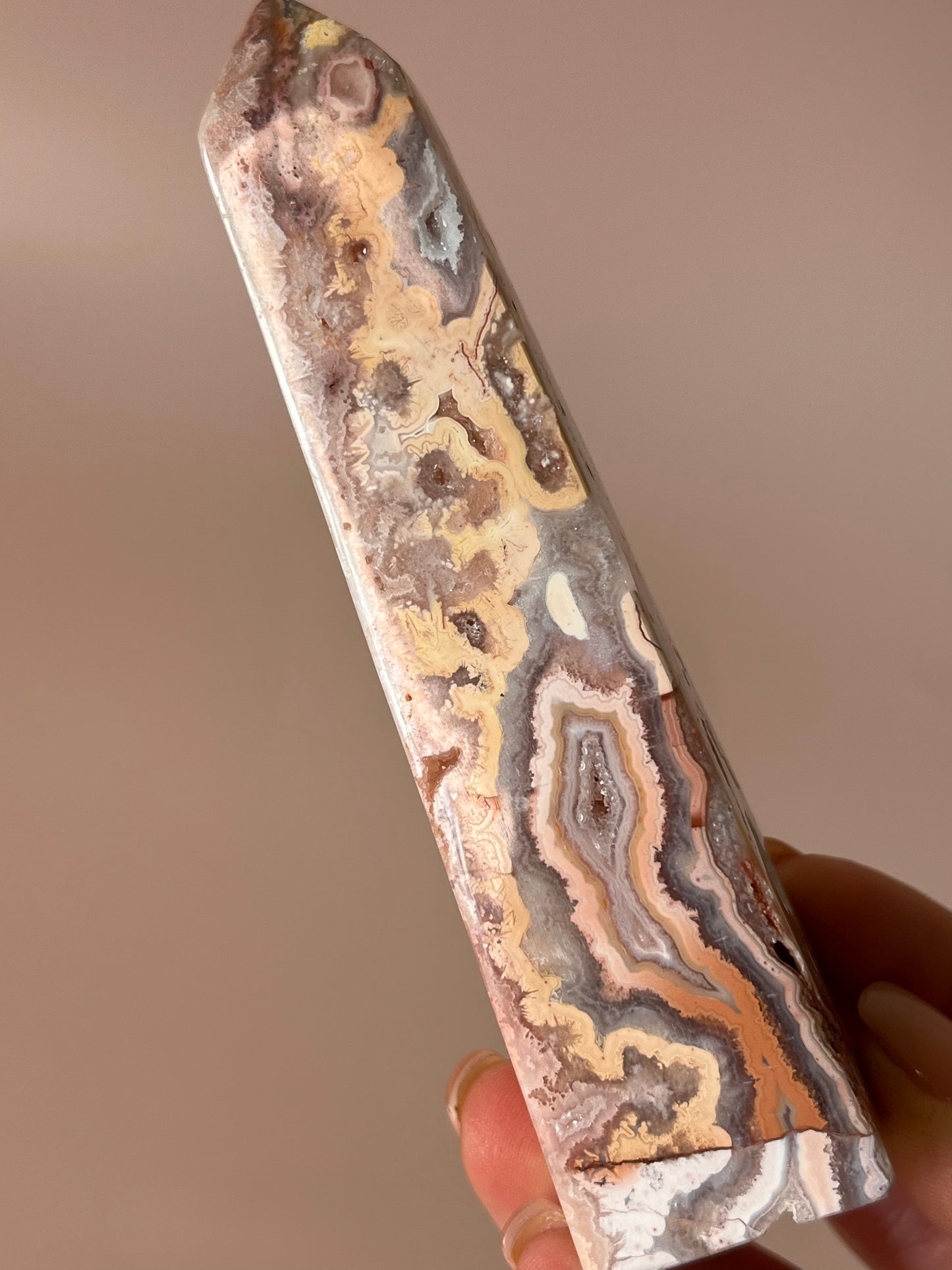 Crazy Lace Agate Tower