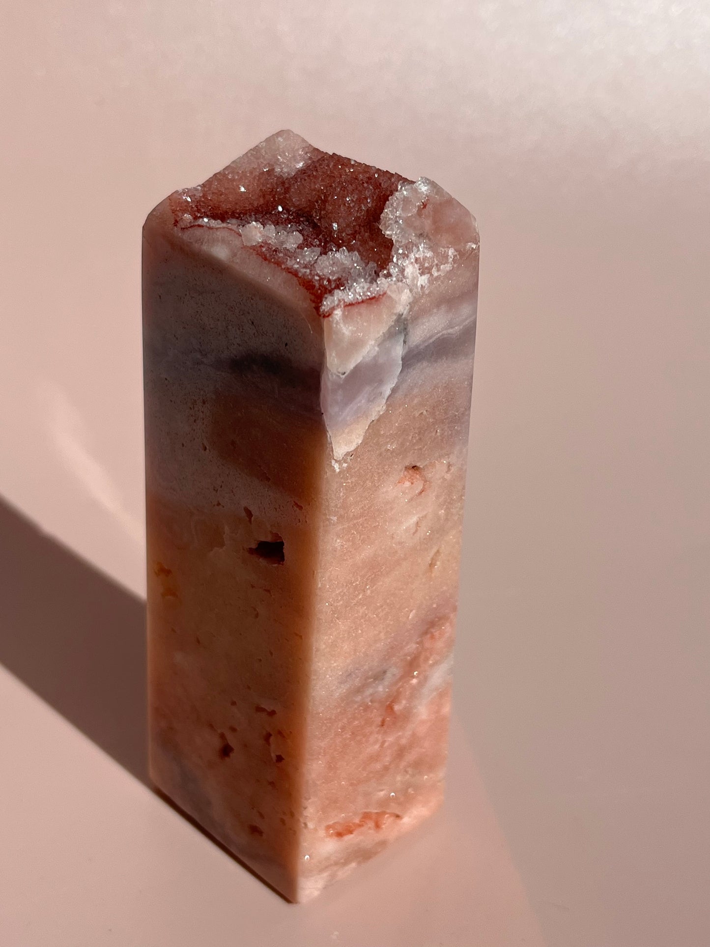 Pink Amethyst Druzy Tower - 265g