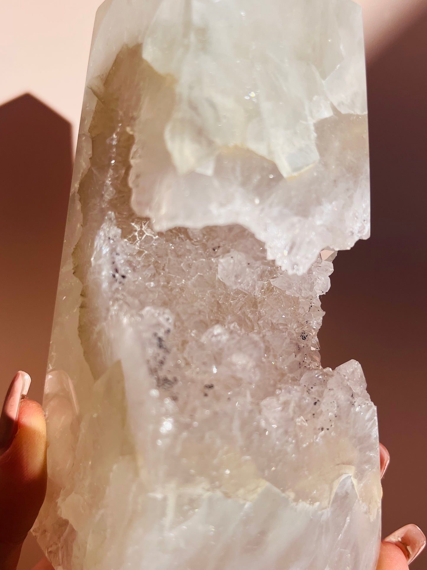 Druzy Agate Obelisk - 765g