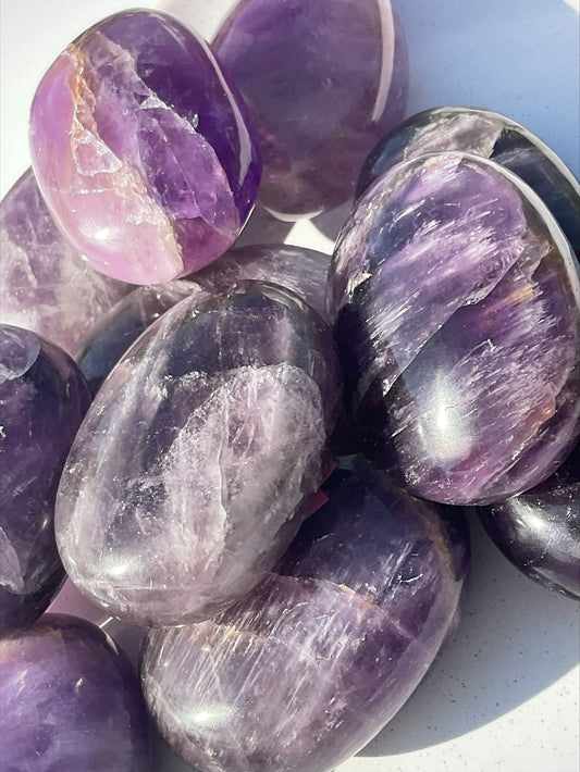 Amethyst Palmstones