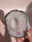 Agate Coaster - Silver Plated